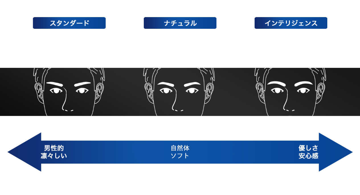 スタンダード、ナチュラル、インテリジェンス